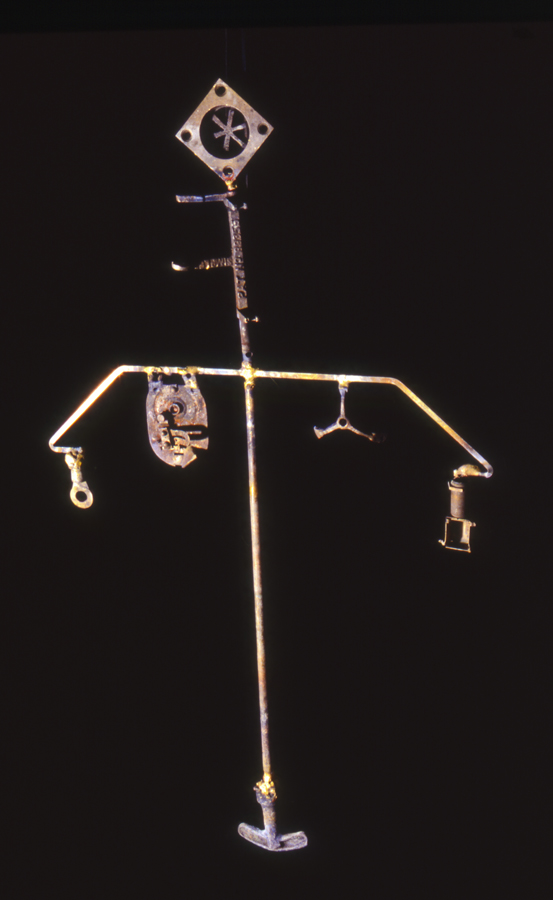 Fill conductive Artifact II 1993 - Constructed Found Objects - Brass - from Death of a River - Lake Fill Series - Lloyd Godman
