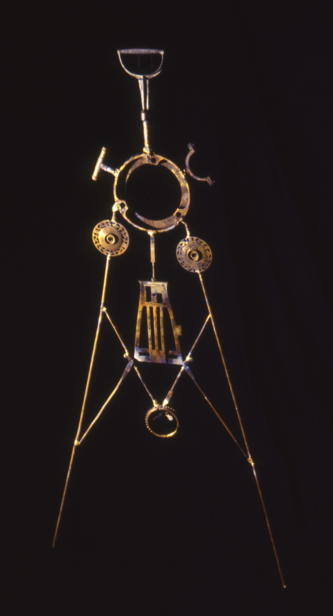 Fill conductive Artifact X Female dividers -1993 - Constructed Found Objects - Brass - from Death of a River - Lake Fill Series - Lloyd Godman