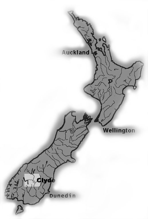 map of New Zealand