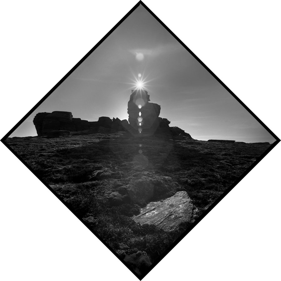 rocks and sun, rock and pillar range, otago, lloyd godman