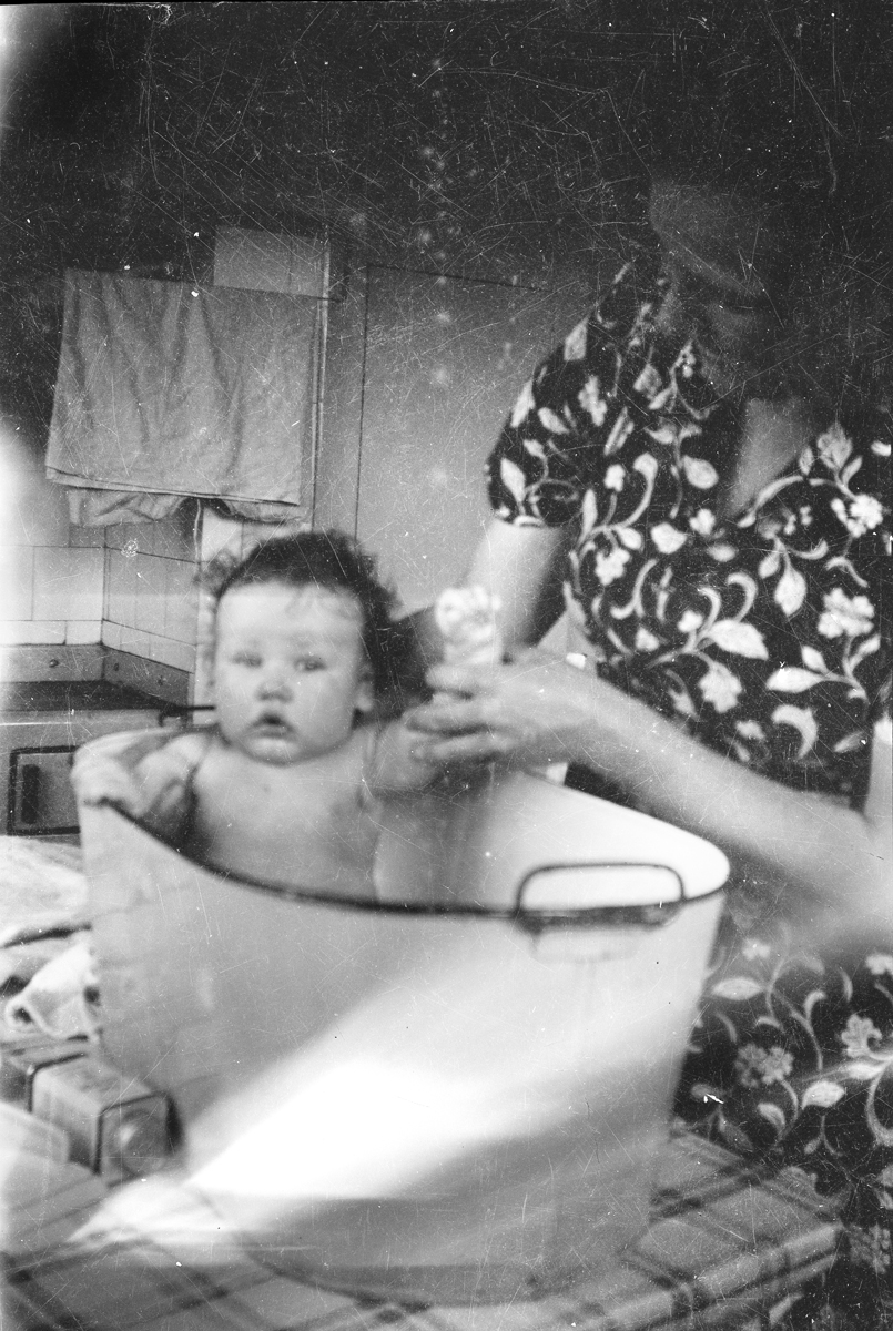 Baby bath time