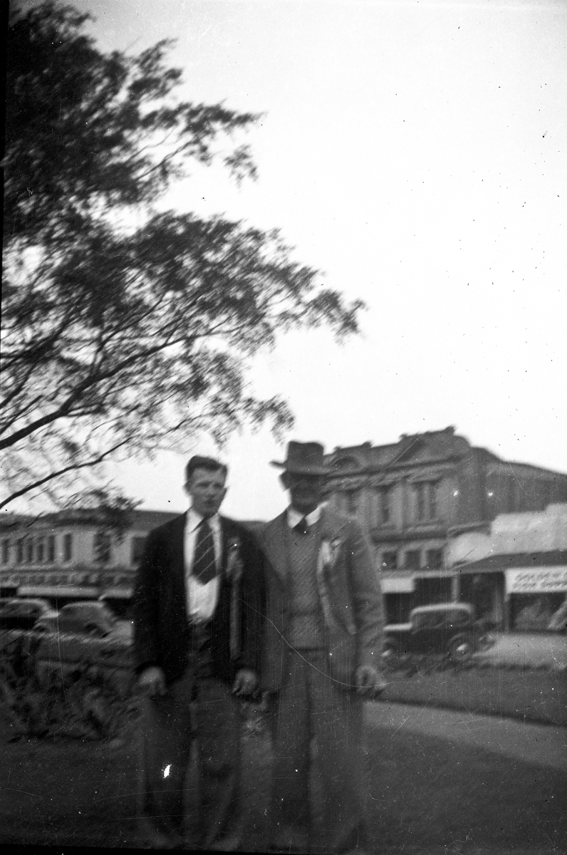 Otago boxing trainer, Harold Kindley on right - Tauranga