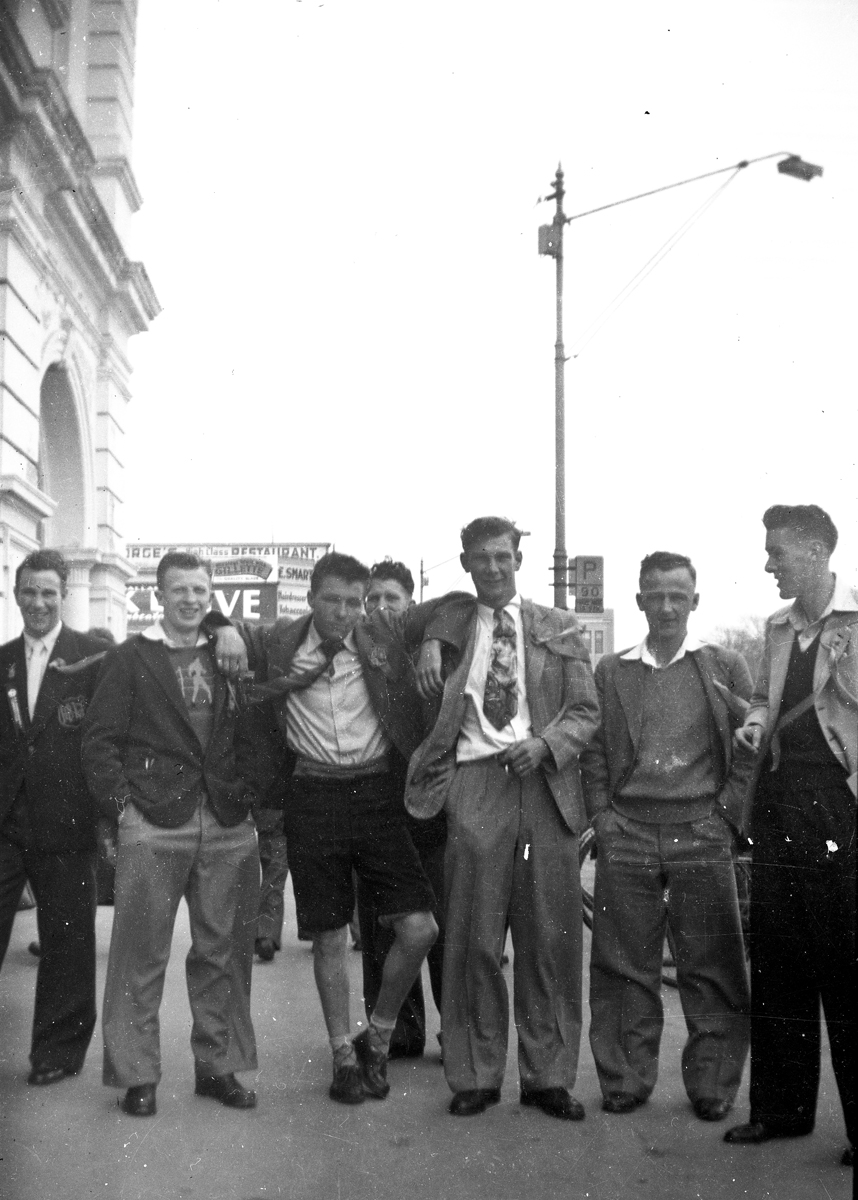 Boxing trip - note the boxer design on the jersey second left