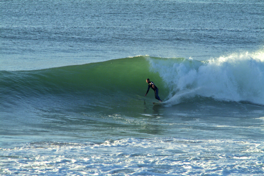 surfing Bluetops, Dunedin, March 2003