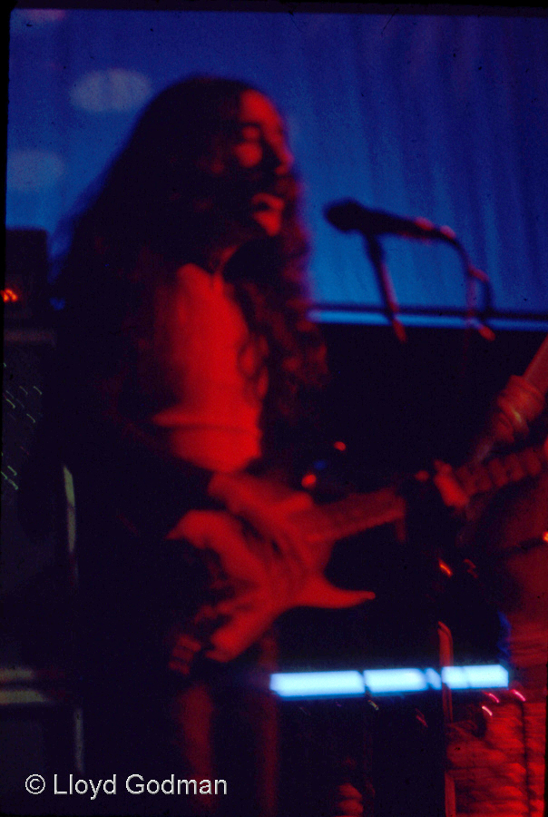 Eddie Hansen, of Ticket, New Zealand's ultimate acid band, Wellington, 1970s - photograph Lloyd Godman