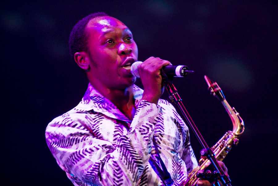 Seun Kuti and Egypt 80 - Womad - Adelaide - Australia - 2009 - Photograph Lloyd Godman