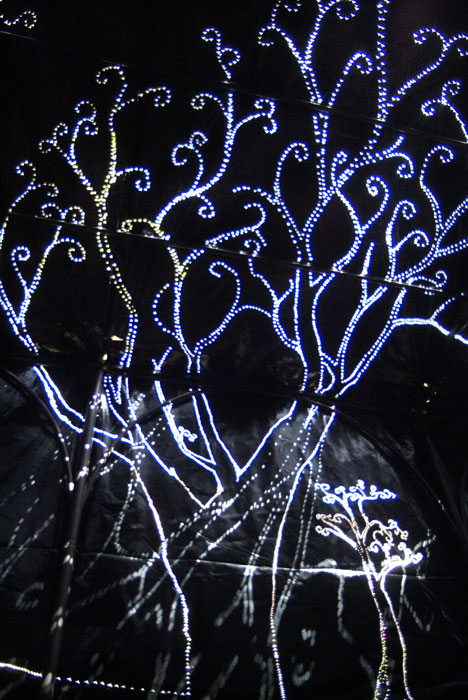 interactive, light projections