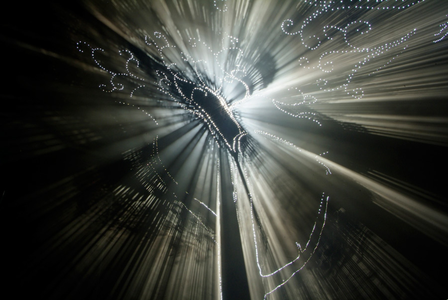 carbon Obscura, Chambre Noire, Interactive light installation, Lloyd Godman