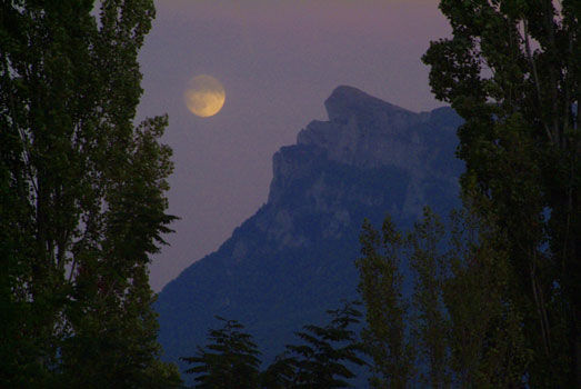 Moon rise from the Chateau, Lloyd Godman